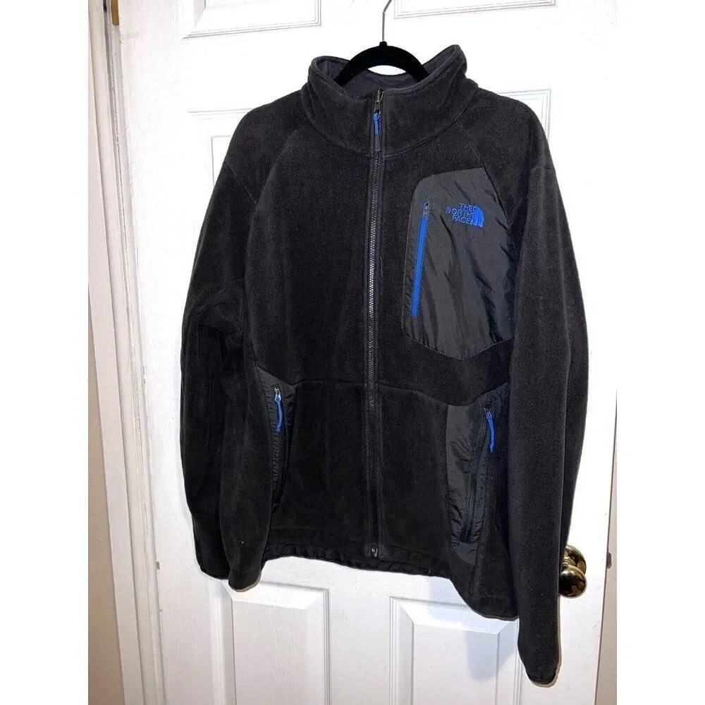 THE NORTH FACE Mens Gray Full Zipper Fleece Lined Sweater Jacket Sz XL